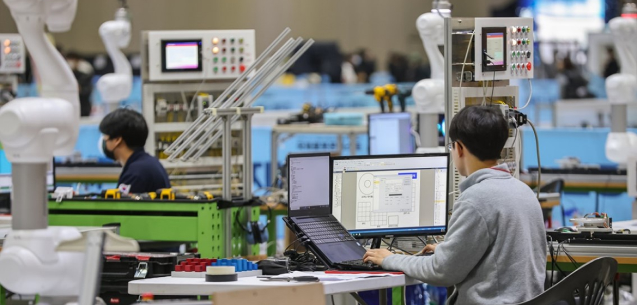 ▲ On-site image of the Artificial Intelligence Robot Challenge 2024